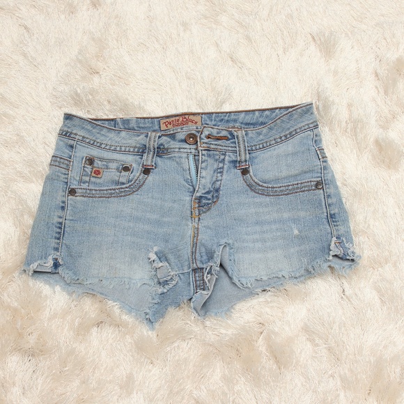 Paris Blues Pants - Paris Blue Distressed Jean Shorts